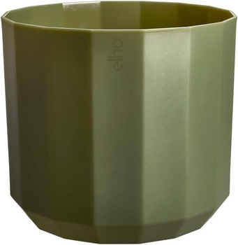 Elho Facet okrúhly 23 cm - kvetináč do interiéru - 100% recyklovaný plast - Ø 22,7 x V 20,4 cm -