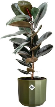 Elho Facet okrúhly 23 cm - kvetináč do interiéru - 100% recyklovaný plast - Ø 22,7 x V 20,4 cm -