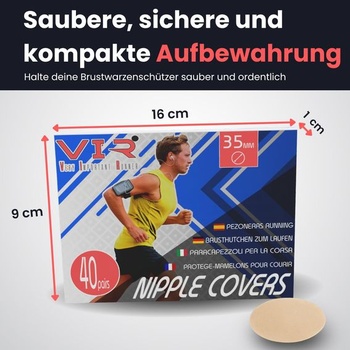 Náplasti na bradavky pro muže, 35 mm, na běh a sport, jednorázové vložky do bradavek, 40 párů