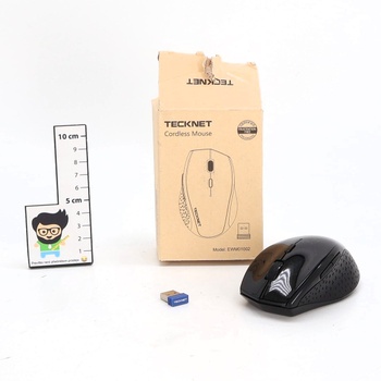 Bezdrôtová myš TECKNET, 4800 DPI 2.4G bezdrôtová myš s USB prijímačom, výdrž batérie 30 mesiacov,