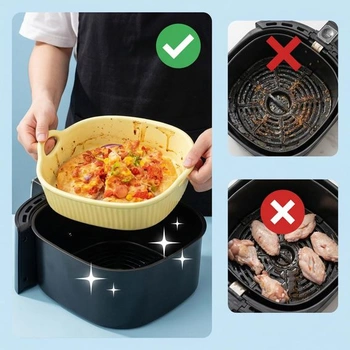 Zapékací pekáč do fritézy, keramický zapékací pekáč, malý zapékací pekáč, pekáč do trouby s