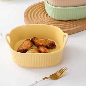 Zapekací pekáč do fritézy, keramický zapekací pekáč, malý zapekací pekáč, pekáč do rúry s