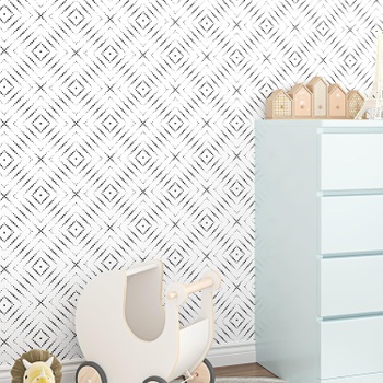 Samolepiace fólie biela tapeta do obývacej izby spálňa vzor 44,5x260 cm biely vzor