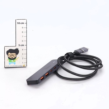USB Hub 3.2 Gen2, QUUGE 5v1 USB rozbočovač s 2 USB-A a 2 USB-C 10 Gbps, viacportový rozbočovač s