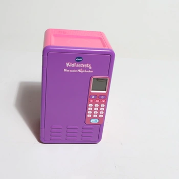 VTech - KidiSecrets, My MagicLocker skříňka, fialová a růžová, tajný trezor s kódem, reproduktor,