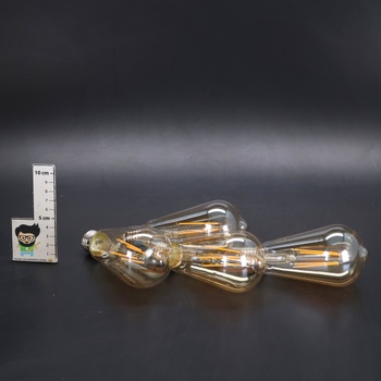 ILEEDear Edison Vintage žiarovka E27, balenie 4 ks E27 LED Vintage Retro žiarovka s teplým bielym