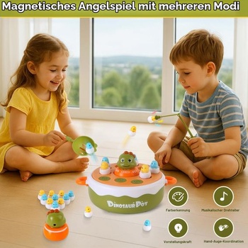 Hračka BunnyJOY Rybářská hračka pro děti od 3 let, dívky a chlapci, Hudební rybářská hra pro děti,