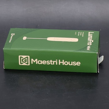 Maestri House dobíjací napeňovač mlieka, ručný elektrický penovač Vodotesný odnímateľný nerezový