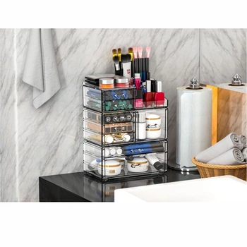 Priehľadný organizér na make-up Cq acrylic