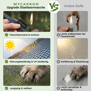 Síť proti hmyzu Mycarbon 100 × 220 cm černá
