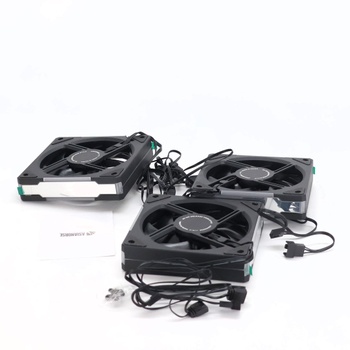 AsiaHorse ARGB PC ventilátor 120MM ventilátor s reverznými lopatkami, 3 balenia [Infinity Mirror]