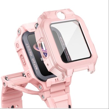 Puzdro GIOPUEY kompatibilné s imoo Watch Phone Z7, ochranné sklo + pevný plastový rám, 360 °