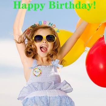 1dílná kovová narozeninová korunka s motivem „It's My Birthday“ pro ženy a dívky, princeznovský