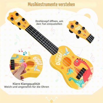 42cm detská gitara so 4 nastaviteľnými strunami, ukulele, hračka pre batoľatá, začiatočníkov, chlapcov