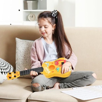 42cm detská gitara so 4 nastaviteľnými strunami, ukulele, hračka pre batoľatá, začiatočníkov, chlapcov