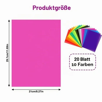 20 kusov žiaruvzdornej fólie pre lampy, 10 farieb, farebná filtračná fólia A4