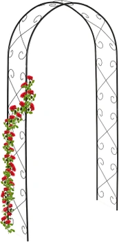 Záhradný oblúk RelaxDays čierny 120 x 39 cm