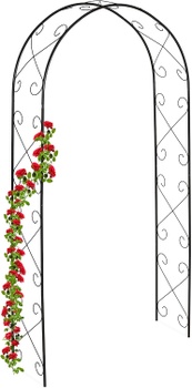Záhradný oblúk RelaxDays čierny 120 x 39 cm