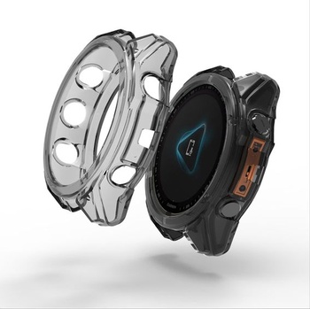Puzdro GIOPUEY kompatibilné s Garmin Fenix ​​8 51mm AMOLED, [2 ks] Mäkké TPU, nárazuvzdorné