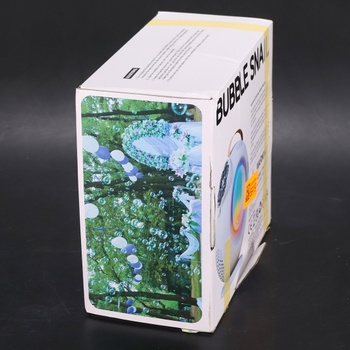 Dobíjací automatický bublifuk pre deti - 15 000 bublín/min, otočný o 90 ° / 360 ° a LED svetlo,