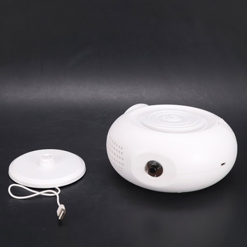 Dobíjací automatický bublifuk pre deti - 15 000 bublín/min, otočný o 90 ° / 360 ° a LED svetlo,