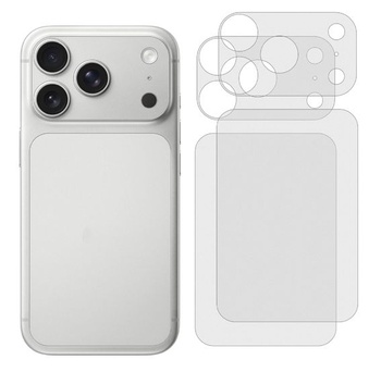 GIOPUEY Chránič zad pro iPhone 17 Pro Max, zadní kryt a kryt platformy pro fotoaparát, měkký PET