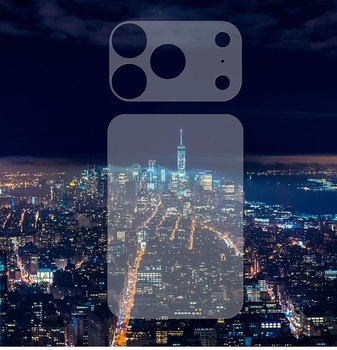 GIOPUEY Chránič chrbta pre iPhone 17 Pro Max, zadný kryt a kryt platformy pre fotoaparát, mäkký PET