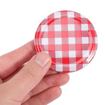 40 kovových skrutkovacích viečok na zaváracie poháre, 72 mm, široký otvor, náhradné viečka na
