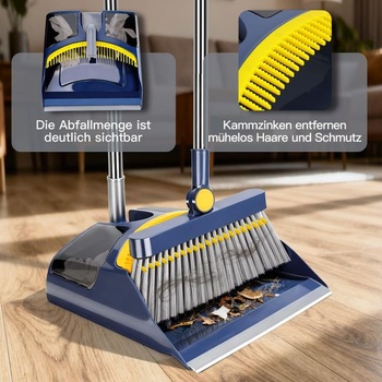 Sada metly a lopatky Masthome s otočnou hlavou o 180 ° a výškovo nastaviteľnou rukoväťou -