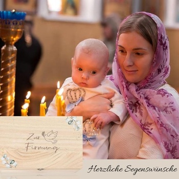 Dárková krabička na konfirmační peníze pro chlapce a dívky, dřevěná krabička s eukalyptovým listem