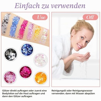 Festival Glitter Face #07, 12 farieb Chunky Glitter 12 farieb #07