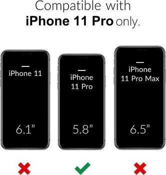 Púzdro oakxco pre iPhone 11 Pro, priehľadné, ultra tenké, štíhle, hladké ochranné púzdro z tvrdého