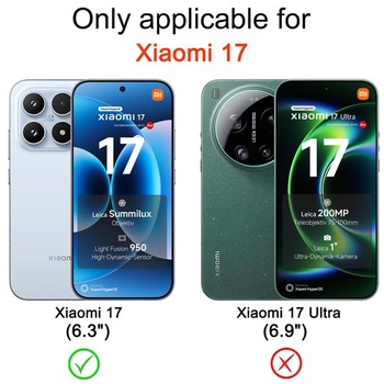 Červený kryt na telefón Xiangyun pre Xiaomi 17 vrátane 1 ochrannej fólie na displej