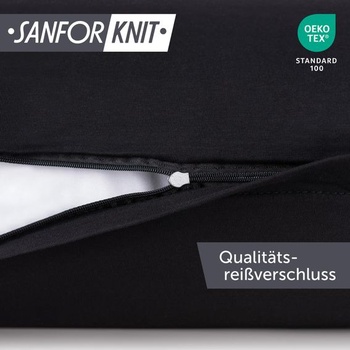 Blumtal Obliečka na vankúš Jersey 40x70 cm, Sada 2 kusov - Obliečky na vankúše s certifikáciou Oeko-TEX