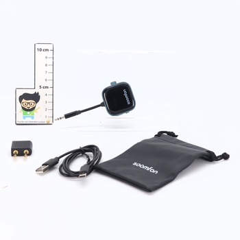 SOOMFON Bluetooth 5.3 vysielač s displejom, 2 v 1 Bluetooth vysielač/prijímač Splitter pre 2