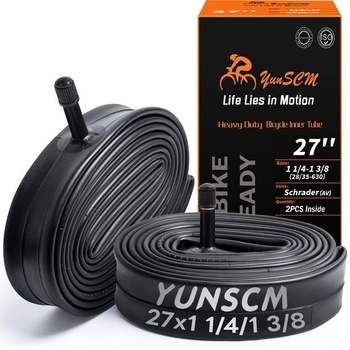 YunSCM 2ks 28/35-630 Zosilnená 27-palcová duša z 27x1 3/8 AV32mm kompatibilná s ventilom 27-palcová