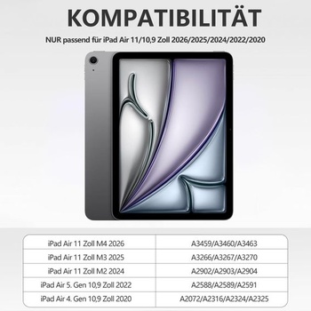 Puzdro Drivego s klávesnicou pre iPad Air 11 palcov M4 2026/M3 2025/M2 2024 vínové