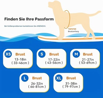 Plavecká vesta pre psov AMZNOVA M: 53-69cm šedá