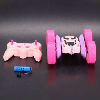 MidiVix auto na diaľkové ovládanie, 2,4 GHz obojstranné 360 ° otočné RC pásové vozidlo so svetlometmi a