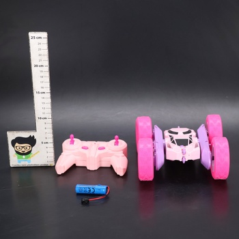 MidiVix auto na diaľkové ovládanie, 2,4 GHz obojstranné 360 ° otočné RC pásové vozidlo so svetlometmi a