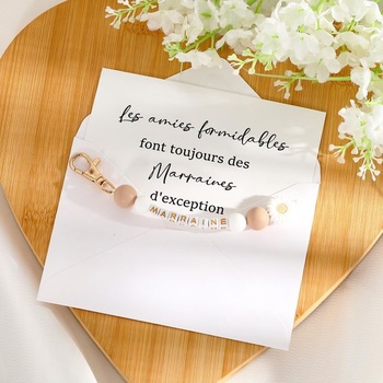 Žiadosť o darček pre Hestyu pre kmotra, prívesok na kľúče pre kmotra, originálny darček k narodeninám,