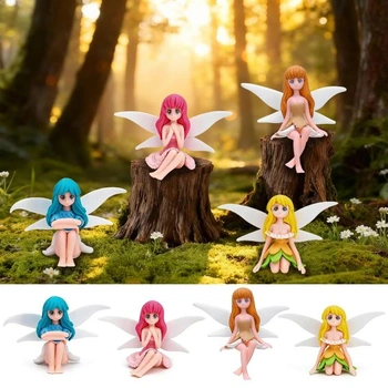 4 mini figúrky elfov pre rozprávkovú záhradku, dekoráciu…