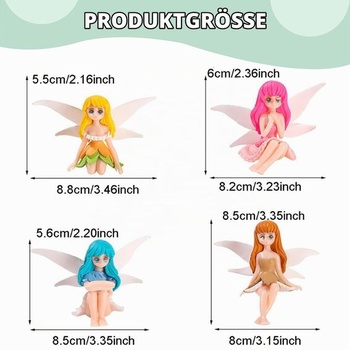 4 mini figúrky elfov pre rozprávkovú záhradku, dekoráciu torty a narodeninovú oslavu