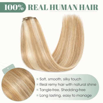 Dámska parochňa Rich Choices Blond, 8ks, 30cm