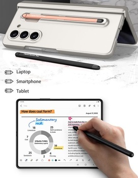 Náhradní stylus pro Samsung Galaxy Z Fold7/Fold6/Fold5 Edition, tenký stylus s kovovým pouzdrem,
