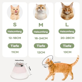 Krčná ortéza Supet Cat s mäkkým polstrovaním po poranení a operácii, ružová M, krčná ortéza pre mačky