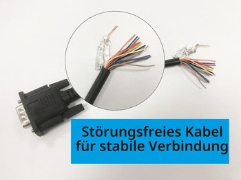 CERRXIAN VGA SVGA 15pinový HD15 adaptér samec-samec, kabel pro video monitor pro PC, notebook, TV,
