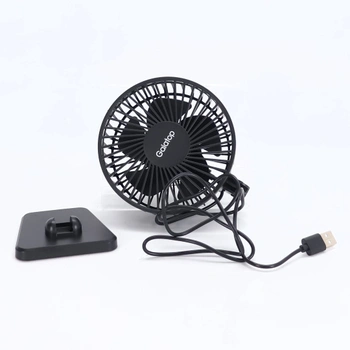 Gaiatop USB stolní ventilátor, malý, ale výkonný, přenosný, tichý, 3 rychlosti větru, stolní osobní