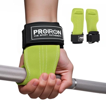 PROIRON Popruhy na silový tréning, rýchly úchop, kožený…