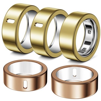 5 krytov prsteňov pre Oura Ring Gen 4/Gen 3 Horizon/Heritage ochranné puzdro zlaté*3 + ružové